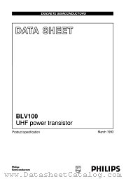 BLV100 datasheet pdf Philips