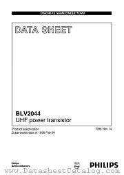 BLV2044 datasheet pdf Philips