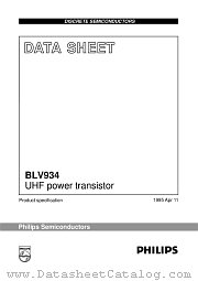 BLV934 datasheet pdf Philips