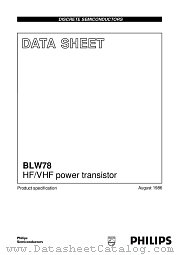 BLW78 datasheet pdf Philips