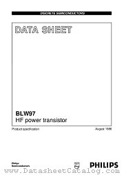 BLW97 datasheet pdf Philips
