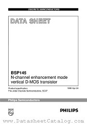 BSP145 datasheet pdf Philips