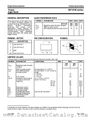 BT131W-600 datasheet pdf Philips