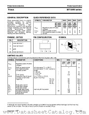 BT134W-800 datasheet pdf Philips