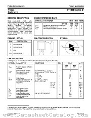 BT136B-600D datasheet pdf Philips