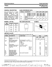 BT136M-500 datasheet pdf Philips