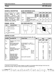 BT137B-600G datasheet pdf Philips
