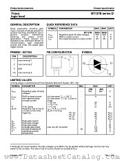 BT137B-500D datasheet pdf Philips