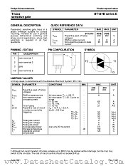 BT137B-800E datasheet pdf Philips