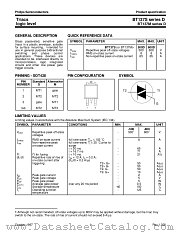 BT137S-500D datasheet pdf Philips