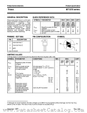 BT137X-500 datasheet pdf Philips
