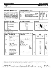BT137X-500D datasheet pdf Philips