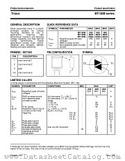 BT138B-800G datasheet pdf Philips