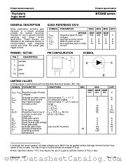 BT258B-800R datasheet pdf Philips