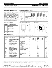 BTA208B-600F datasheet pdf Philips