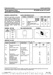 BTA208S datasheet pdf Philips