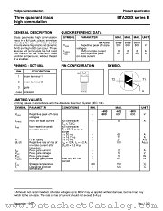 BTA208X-500B datasheet pdf Philips