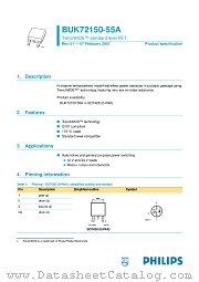 BUK72150-55A datasheet pdf Philips