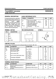 BUK9830-30 datasheet pdf Philips