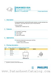 BUK9832-55A datasheet pdf Philips