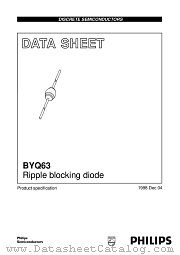 BYQ63 datasheet pdf Philips