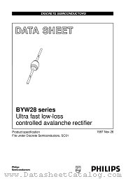 BYW28-500 datasheet pdf Philips