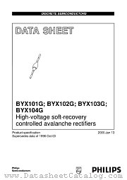BYX104G datasheet pdf Philips