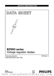 BZW03-C39 datasheet pdf Philips