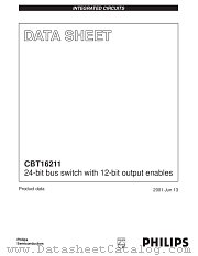 CBT16211 datasheet pdf Philips
