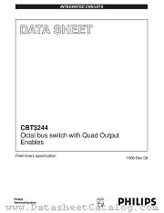 CBT3244PW datasheet pdf Philips