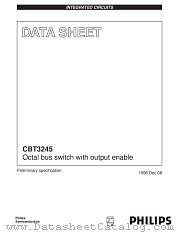 CBT3245PW datasheet pdf Philips