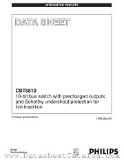 CBT6810 datasheet pdf Philips