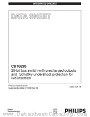 CBT6820 datasheet pdf Philips