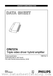 CR6727A datasheet pdf Philips