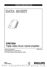 CR6728A datasheet pdf Philips