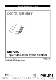 CR6729A datasheet pdf Philips
