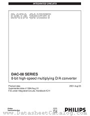 DAC-08HN datasheet pdf Philips