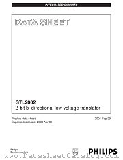 GTL2002D datasheet pdf Philips