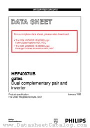 HEF4007UBP datasheet pdf Philips