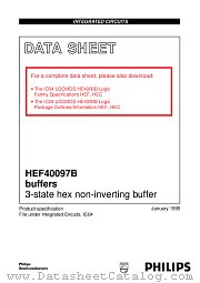 HEF40097BF datasheet pdf Philips