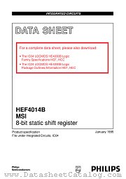 HEF4014BF datasheet pdf Philips