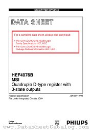 HEF4076BD datasheet pdf Philips