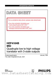 HEF4104BF datasheet pdf Philips
