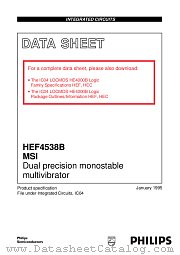 HEC4538B datasheet pdf Philips
