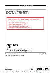 HEF4539BD datasheet pdf Philips