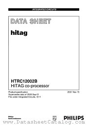 HTRC12002B datasheet pdf Philips