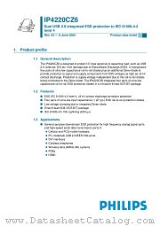 IP4220CZ6 datasheet pdf Philips