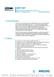 ISP1107 datasheet pdf Philips