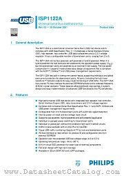 ISP1122AD datasheet pdf Philips