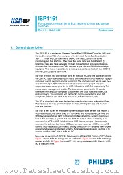 ISP1161 datasheet pdf Philips